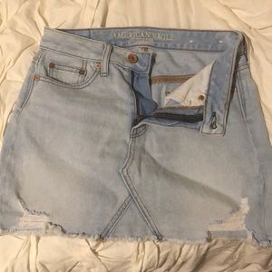 AEO denim mini skirt